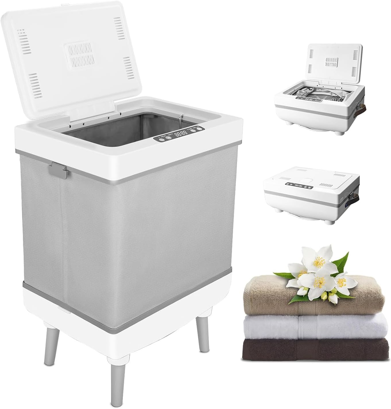 Spa & Wellness Joule - Foldable Towel Warmer & Dryer Bucket,
