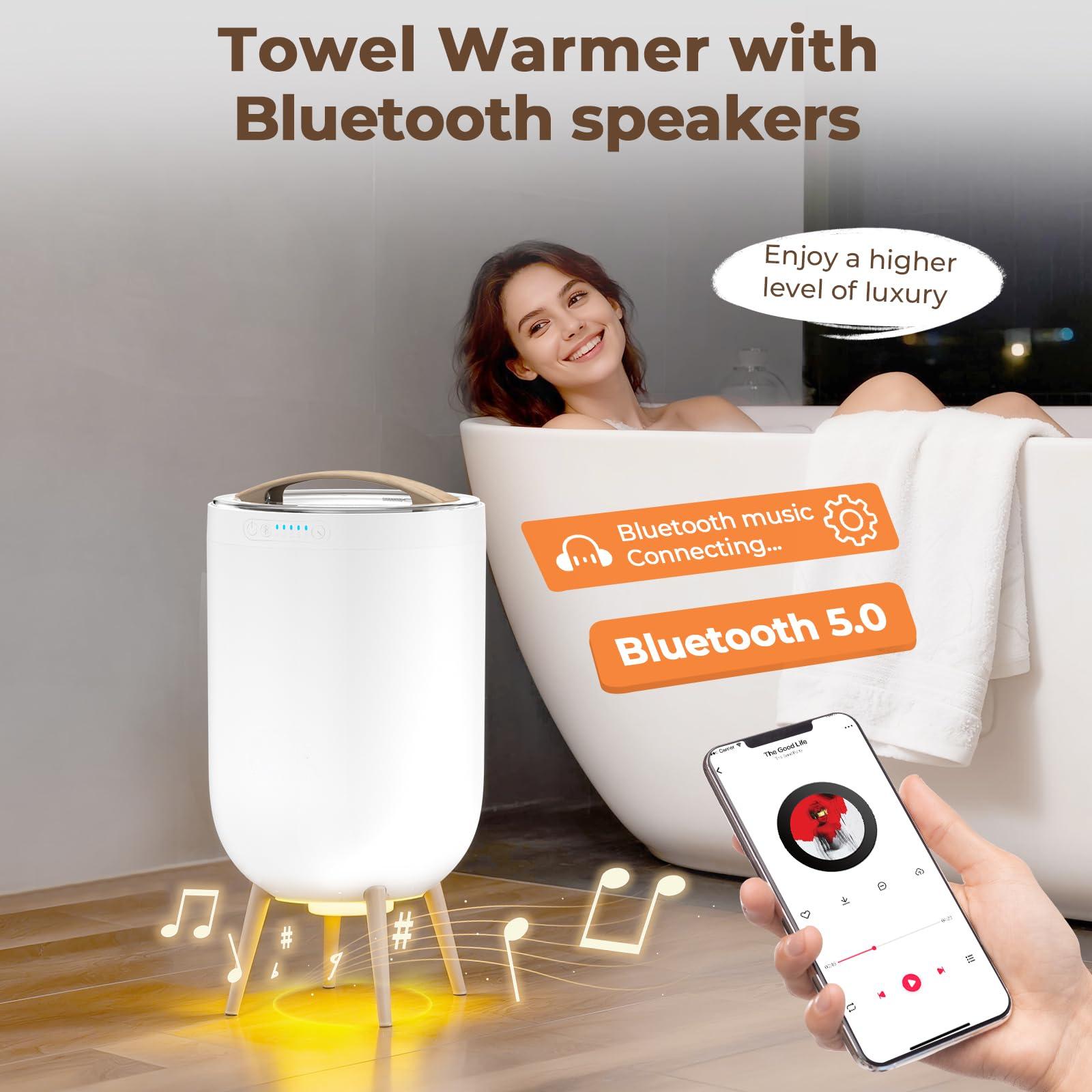 Spa & Wellness Joule - Luxury Spa Towel Warmer Bucket Bluetooth