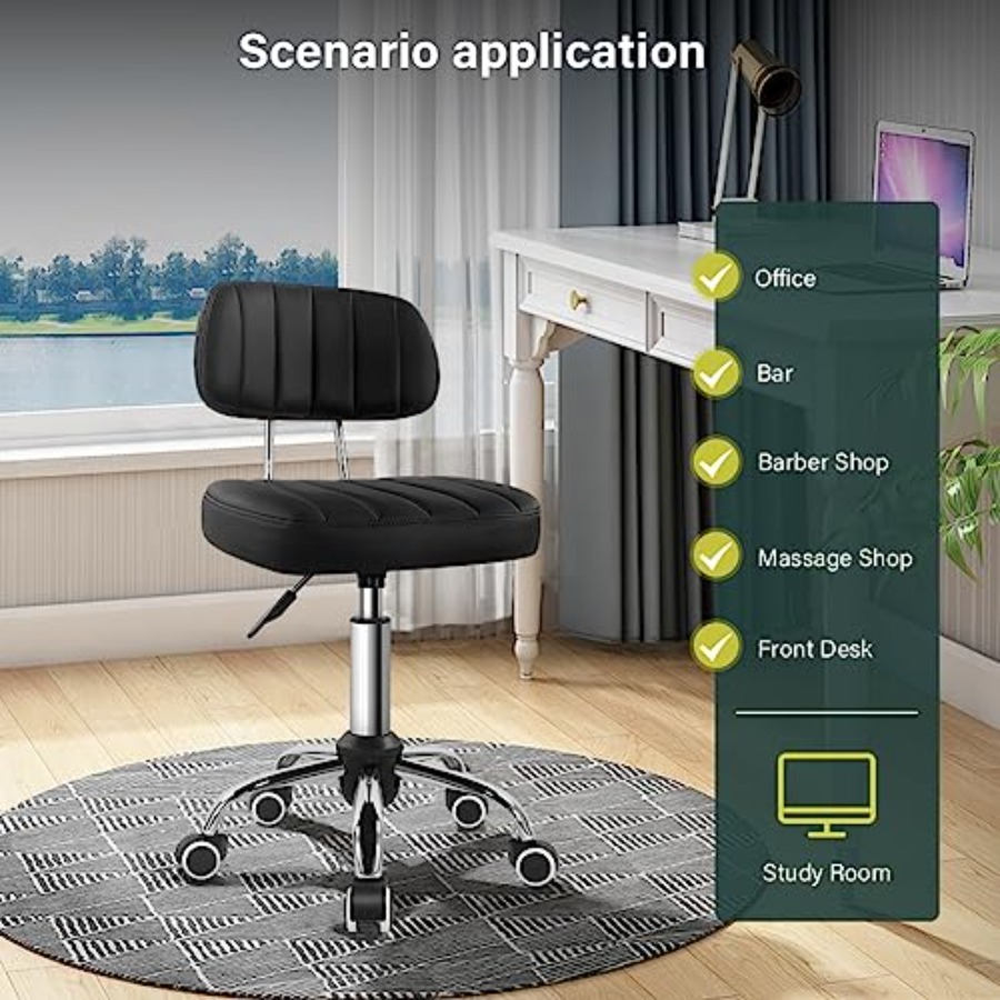 Square Swivel Stool with Wheel - Spa & Wellness Joule recensione e prezzo