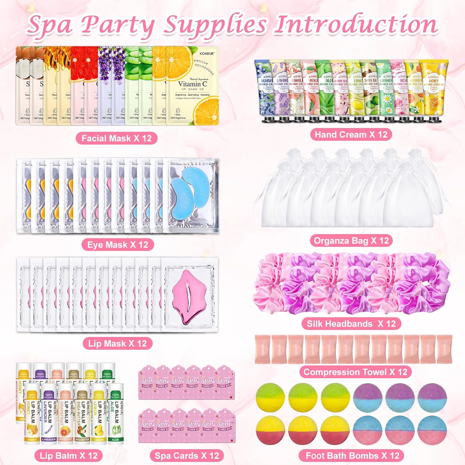 Spa Party Supplies Kit with 12 - Spa & Wellness Joule recensione e prezzo