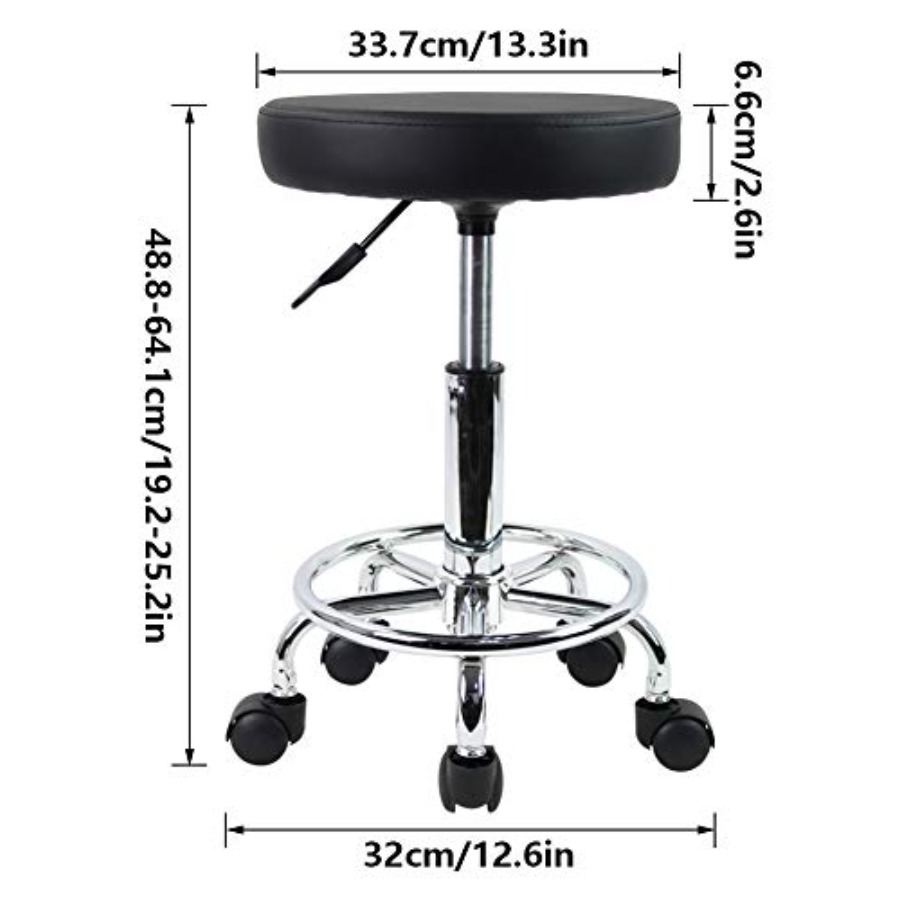 PU Leather Round Rolling Stool - Spa & Wellness Joule recensione e prezzo