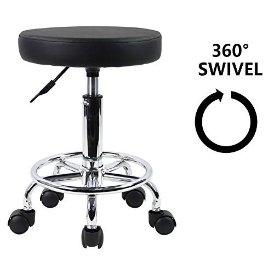 PU Leather Round Rolling Stool - Spa & Wellness Joule recensione e prezzo